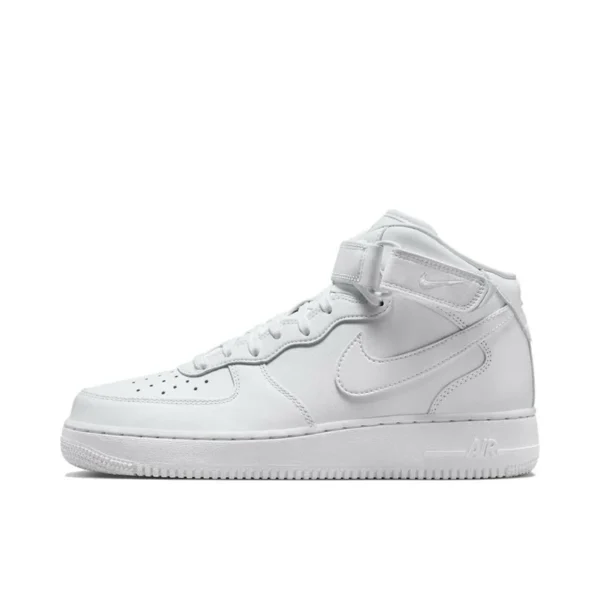 Nike Air Force 1 Suede "Wheat" Mid-Top Anti-slip and Wear-resistant Sneakers Unisex Wheat Color Skateboarding Shoes