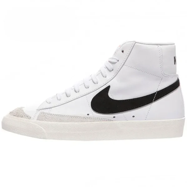 Nike Classic Blazer Mid '77 VNTG White Black Men's Skateboarding Shoes Fashion Board Sneakers BQ6806-100
