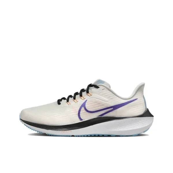 Nike Air Zoom Pegasus 39 Women and Men White Blue Low Top Anti-slip Wear-resistant Breathable Casual Running Shoes