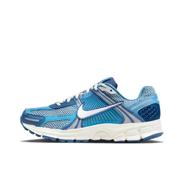 Nike Air Zoom Vomero 5 "Worn Blue" Men Women Running Shoes, Comfortable Fabric, Shock-absorbing, Anti-slip Sneakers, White Blue